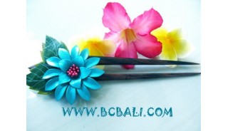 Flower Leather Tropical Hair Style